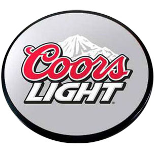 Digital Print from Customer Supplied Artwork with Painted Black Edge (Coors Light)