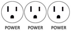 Eclipse in-surface power schematic 3 Power Outlets
