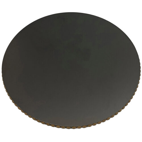 Wilsonart Solicore “Black” Laminate with Black Edge and Decorative Nail Tacks