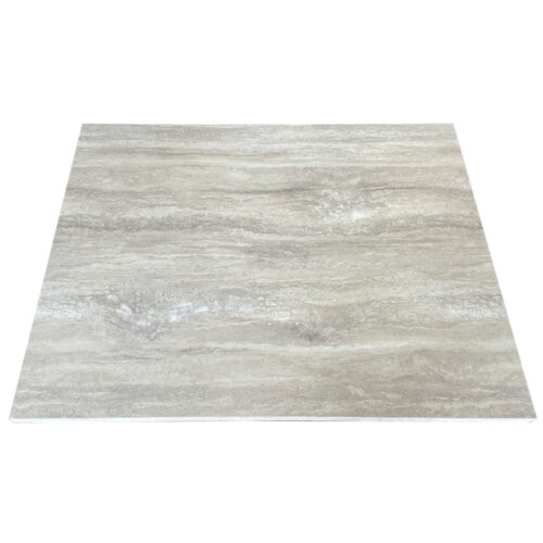 Formica “Travertine Silver” Laminate top with 1-1/4” Self-Edge