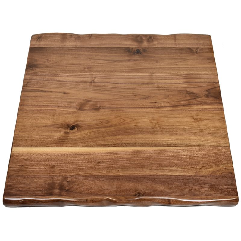 Walnut Veneer with Walnut Faux Live Edge Table Designs