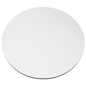 White Vinyl Padded Top with White T-Mold Edge (for tablecloths)