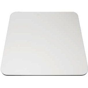 White Vinyl Padded Top with White T-Mold Edge (for Tablecloths)