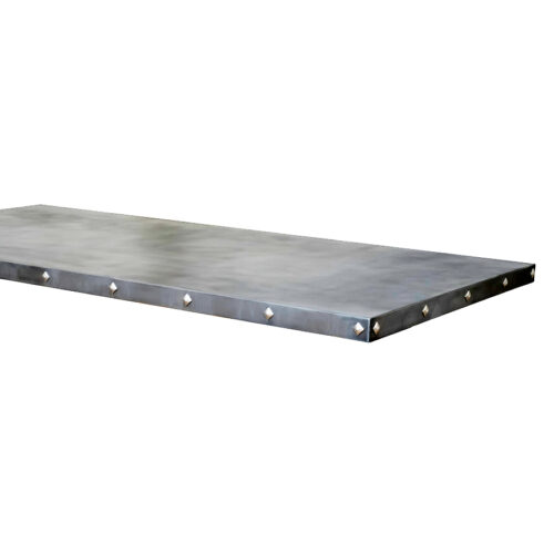 Zinc Table with Rivets