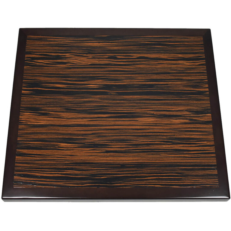 Quartered Macassar Ebony Veneer Inlay Table Designs