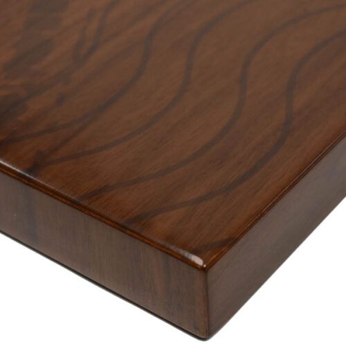 Walnut Veneer Self Edge Table Top with Digital Print provided by Customer
