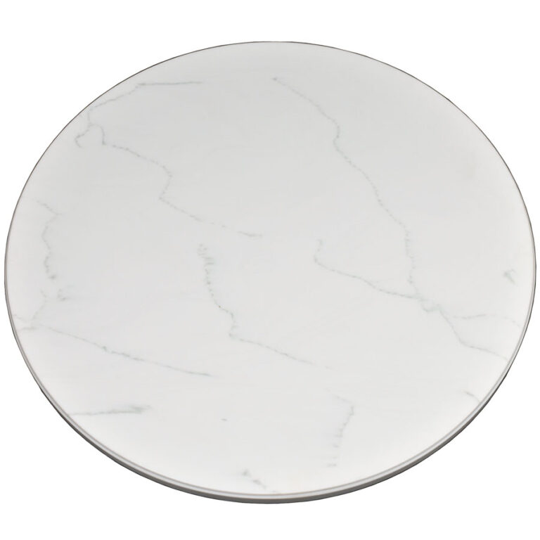 Staron Morning Sky Solid Surface with Ogee Edge Profile - Table Designs