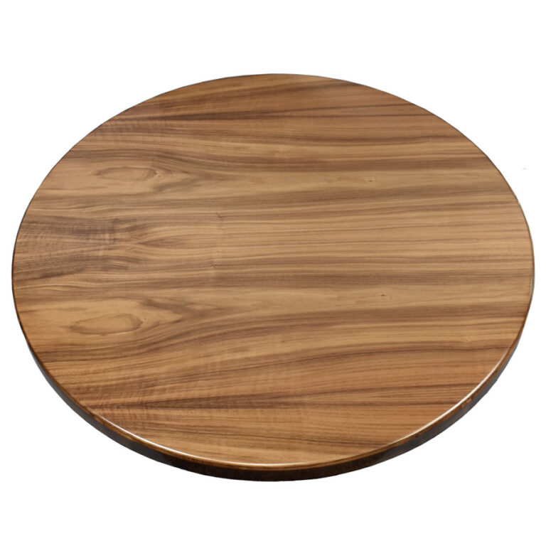 Walnut Veneer Overlay with Beveled Walnut Wood Edge Table Designs