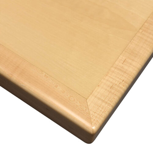 Checker Board Digitally Printed on Maple Veneer with Maple Wood Edge