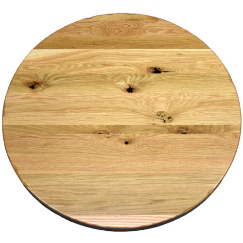 Rustic White Oak Plank Top with Rustic Edge Profile