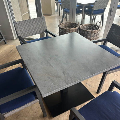 Corian “Lava Rock” installed