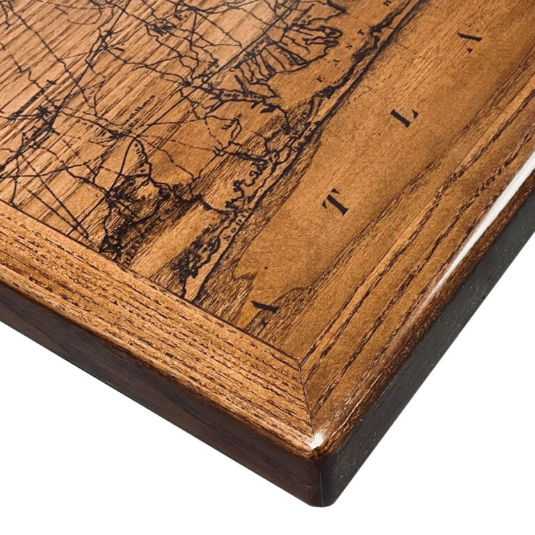 Ash Veneer Inlay with Customer Supplied Digitally Printed Artwork and