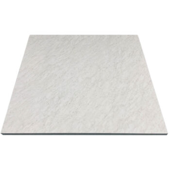 Wilsonart “White Carrara” Laminate Self-Edge Custom Made Restaurant Table Top