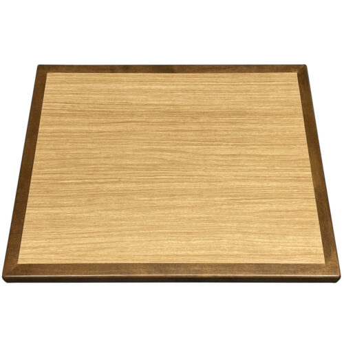 Wilsonart “Landmark Wood” Laminate Inlay with Custom Stained Maple Wood Edge