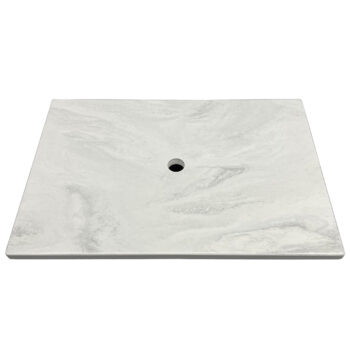 Corian “Lino” Solid Surface with Umbrella Hole