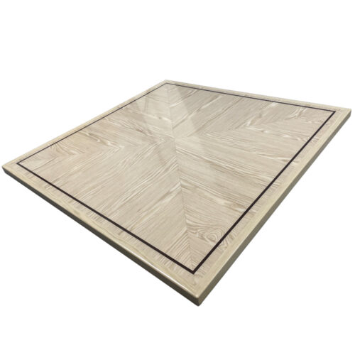 Brookline “Plank Silver Grey Oak” in a Reverse Box Pattern with Accent Stripe