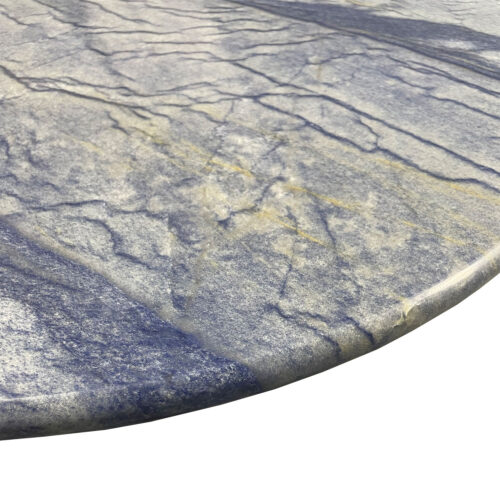 2CM Azul Macaubas Quartzite Polished with Bullnose Profile
