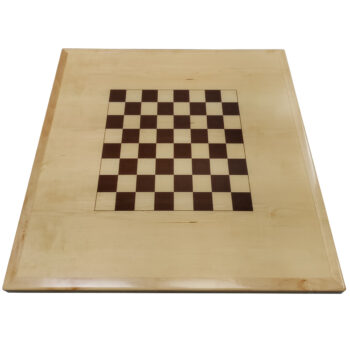 Natural Maple Veneer Inlay with Maple Wood Edge, Checkerboard Print in TD #346 Stain, UV Cured Finish