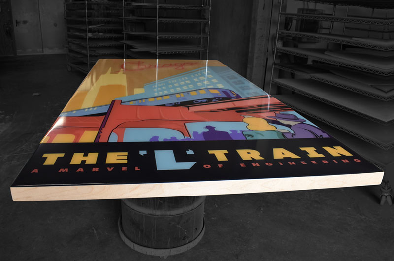Digitally Printed Table