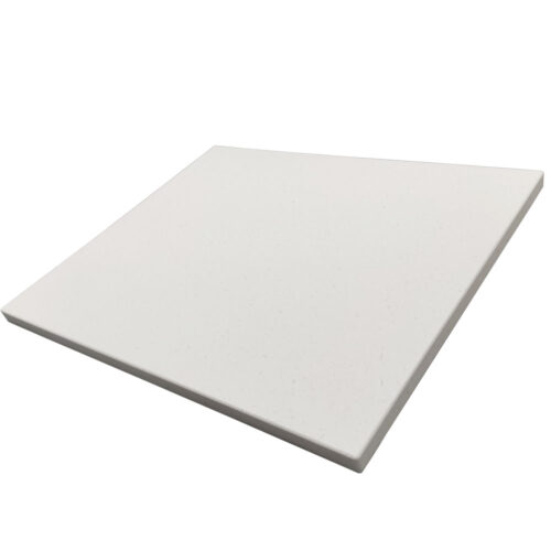 Solid Surface Table Top-Color-LG Hi-Macs Q003-Terrazo Moderna-1 and a Half Inch Thick Matching Drop Edge with Eased Edges and Corners