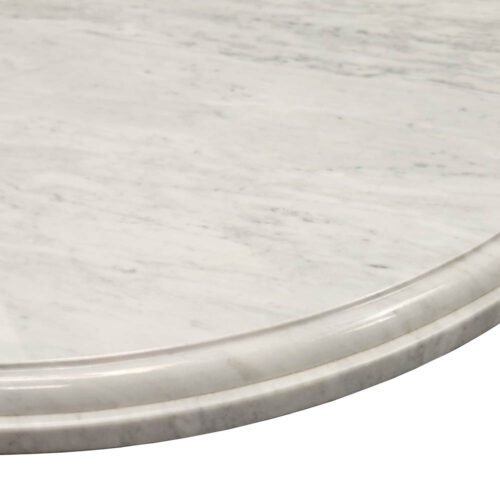 Quartz: 2CM Carrara Marble with Custom Edge Profile Detail