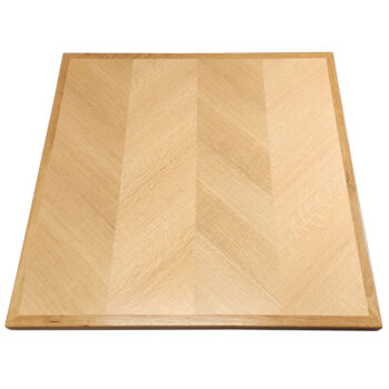 4243-Qtrd White Oak Veneer in V-Match Pattern with Wood Edge, Natural (No Stain)