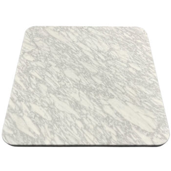 3CM White Carrara Marble with 2" Radius Corners