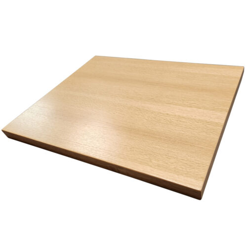 Qtrd White Oak Veneer Overlay with 1-3/4” Wood Edges, Natural (no stain)