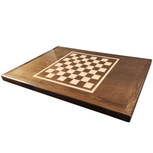 Maple Veneer with Custom Stain and Printed Checker Board