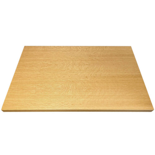 Quartered White Oak Veneer Overlay Tabletop with Flake