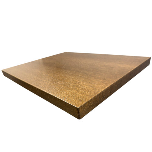 Rift Cut Red Oak Veneer Overlay with 1-3-4 Thick Wood Edge-TD Stain 169-UV Cured Finish