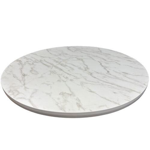 Wilsonart 5037-38 "Anzio" Marble with 1-1/4" White T-Mold Edge