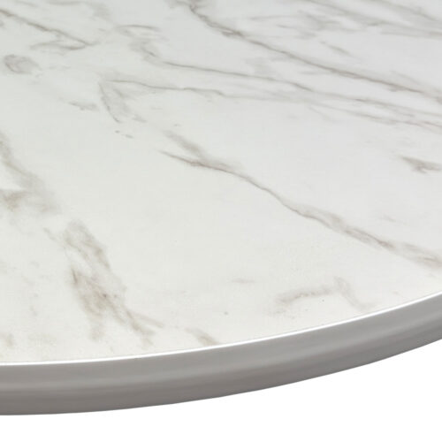 Wilsonart 5037-38 "Anzio" Marble with 1-1/4" White T-Mold Edge