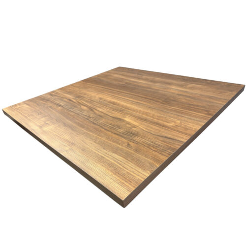 #Wilsonart "Continental Walnut" #8232-05 Laminate Overlay Tabletop with Walnut Wood Edge Stained to Match Laminate, Slight Eased Edges and Polyurethane Finish