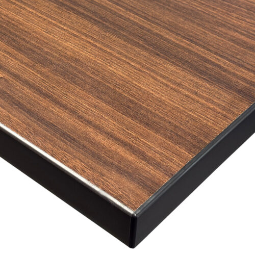 Wilsonart Columbian Walnut #7943-07 with 1-1/4" Black PVC Edges